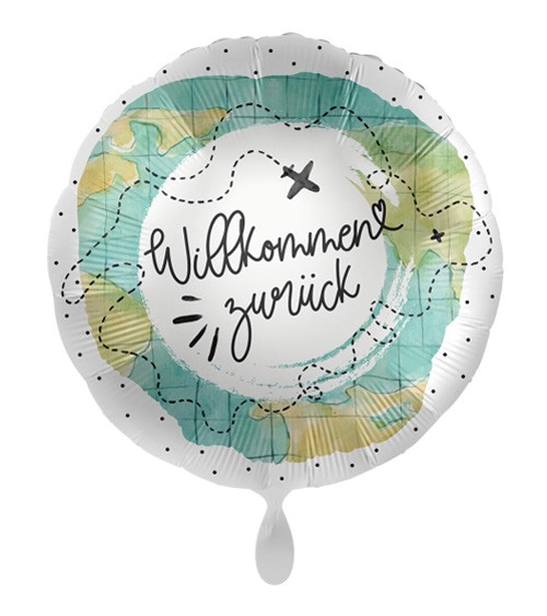 Folienballon "Willkommen zurück" - Journey - 43 cm