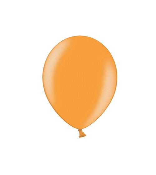 Mini-Luftballons - metallic mandarinorange - 12 cm - 100 Stück
