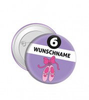 Dein Button „Ballerina“ - Wunschtext