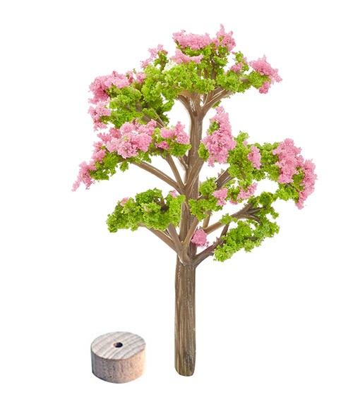 Miniatur Baum mit Blüten - 5,5 cm