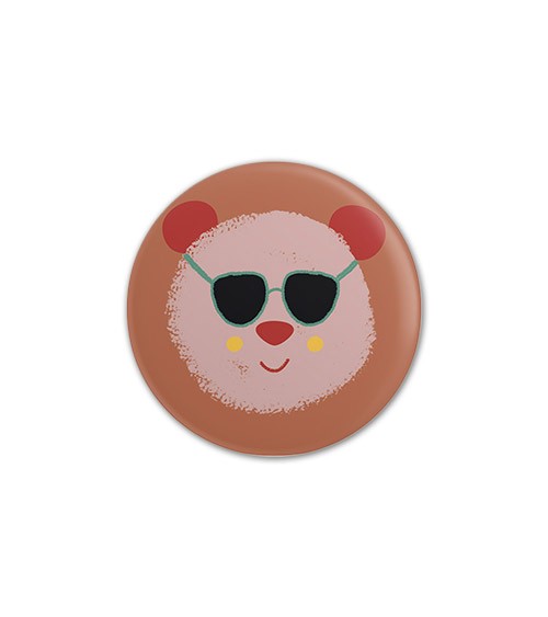 Button "Pandagesicht" - 32 mm