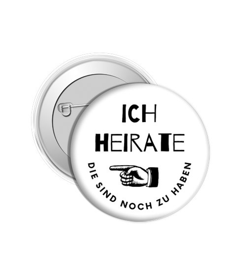 Dein Button "ICH heirate" - Farbwahl