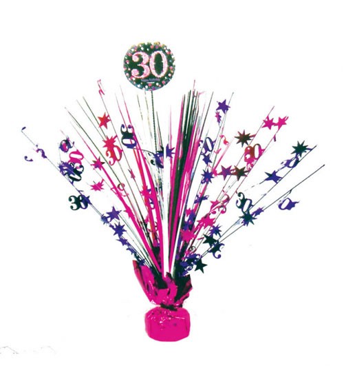 Tischaufsteller "Sparkling Pink" - 30. Geburtstag