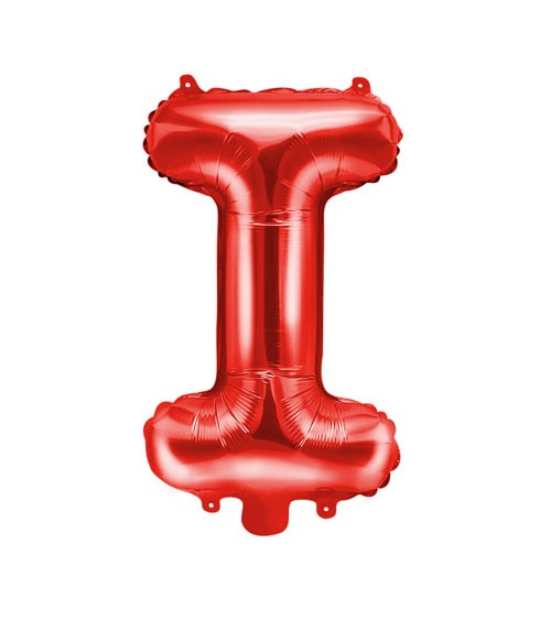 Folienballon Buchstabe "I" - rot - 35 cm