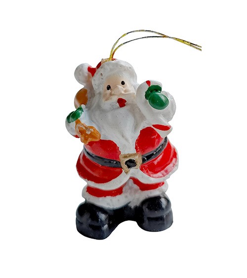 Miniatur Weihnachtsmann aus Kunststoff - 3 cm