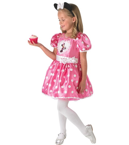 Kinderkostüm mit Haarreif "Minnie Mouse" - pink