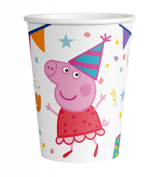 Pappbecher "Peppa Pig" - 8 Stück