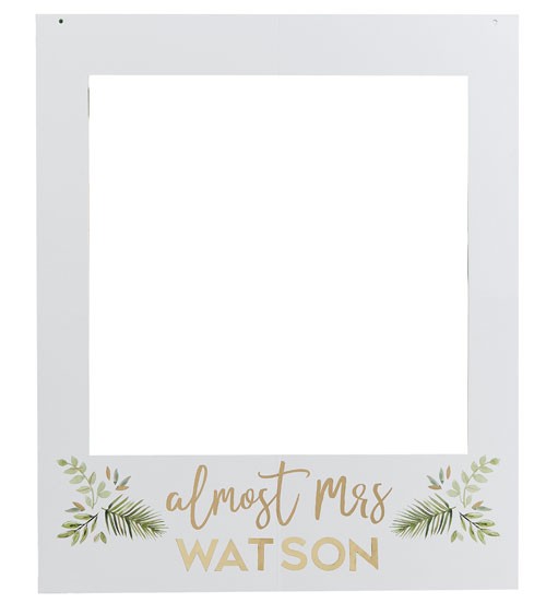 Photobooth-Rahmen mit Stickern "Botanical Bride" - 60 x 72 cm