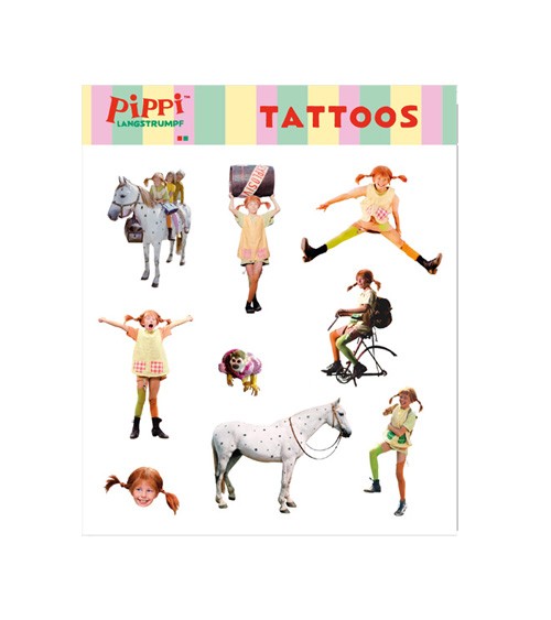 Tattoos "Pippi Langstrumpf" - 1 Bogen