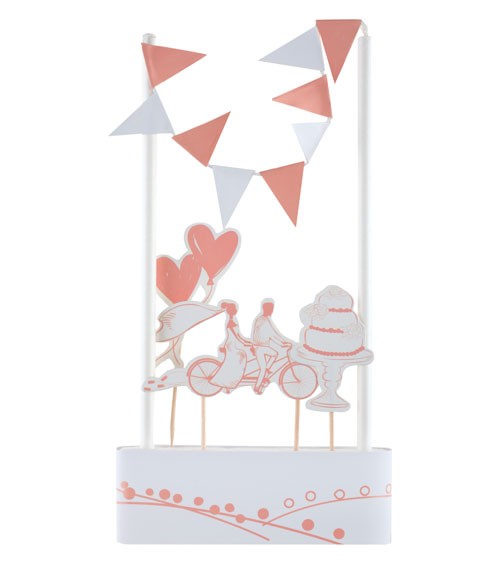 Kuchendekoration "Just the two of us" - 5-teilig