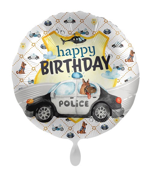 Folienballon "Police Academy" - Happy Birthday