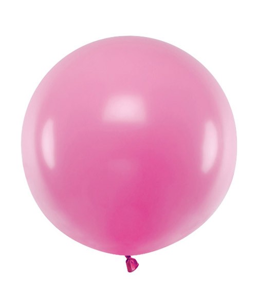 Großer Rundballon - pastell pink - 60 cm