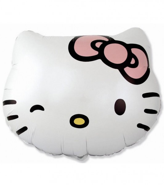 Supershape-Folienballon "Hello Kitty Kopf" - 62 x 51 cm