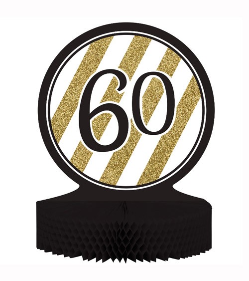 Aufsteller "Black & Gold - 60. Geburtstag"
