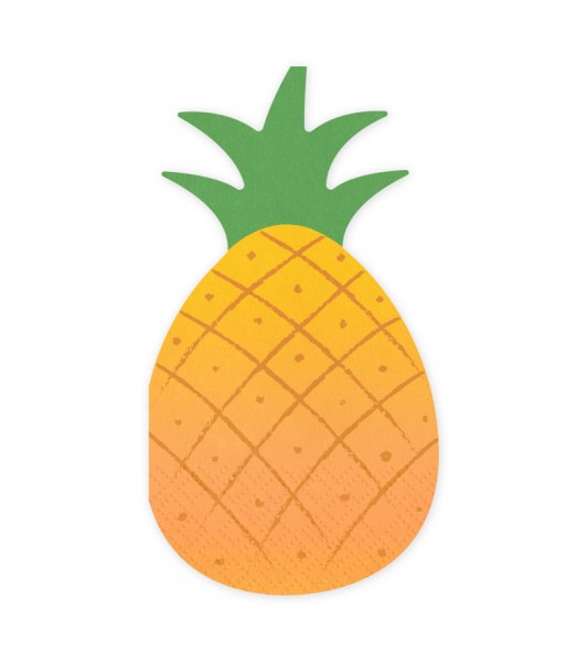 Ananas-Servietten - 20 Stück