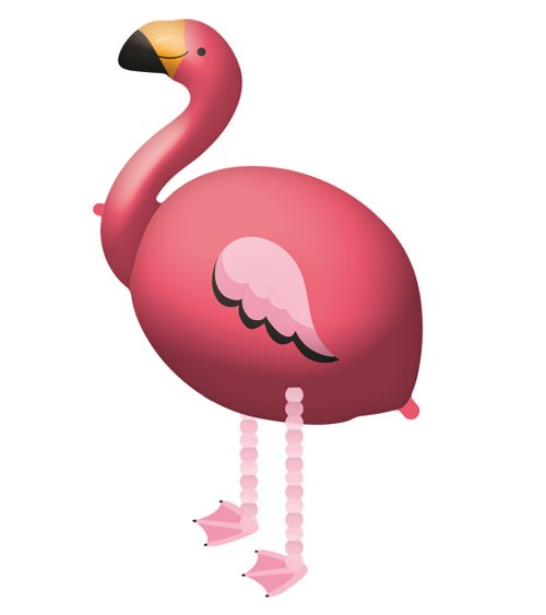 Walking-Folienballon "Flamingo" - 71 x 83 cm