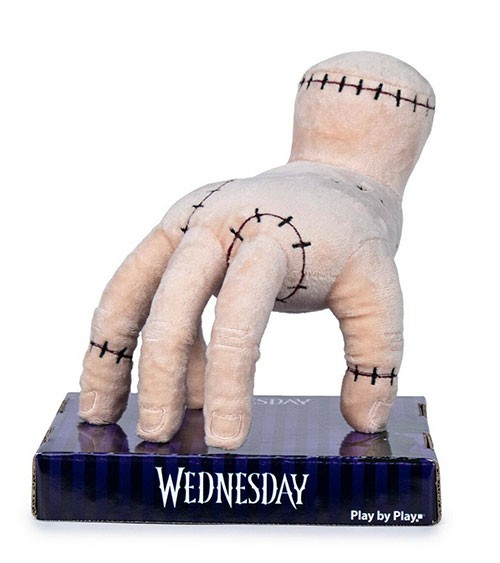 Wednesday The Thing - Eiskaltes Händchen aus Plüsch auf Sockel - 25 cm