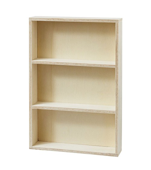 Mini Regal aus Holz - natur - 10,2 x 15 x 2,3 cm