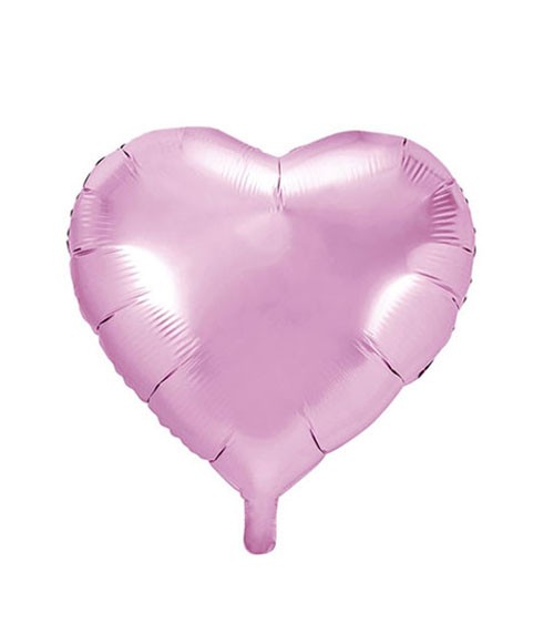 Herz-Folienballon - rosa - 45 cm