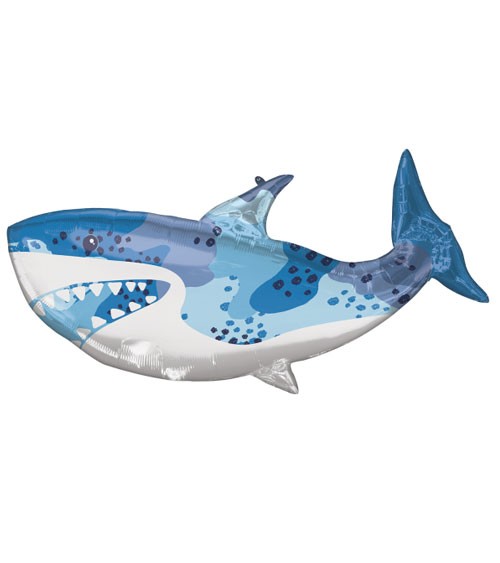 Supershape-Folienballon "Gefährlicher Hai" - 96 x 45 cm