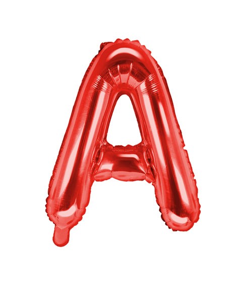Folienballon Buchstabe "A" - rot - 35 cm
