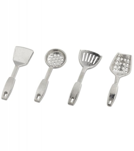 Küchenzubehör - silber - 3 cm - 4-teilig
