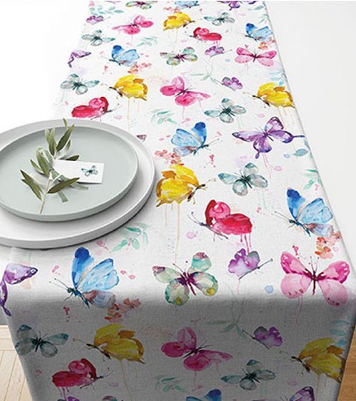 Tischläufer aus Baumwolle "Butterfly Collection" - 40 cm x 1,5 m