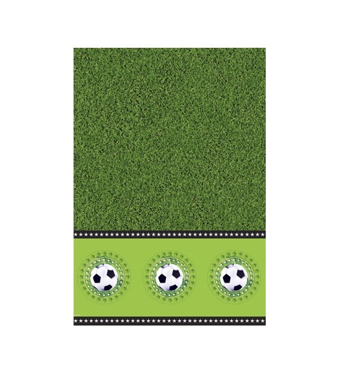 Kunststoff-Tischdecke "Fußball" - 130 x 180 cm