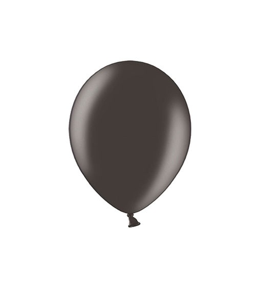 Mini-Luftballons - metallic schwarz - 12 cm - 100 Stück