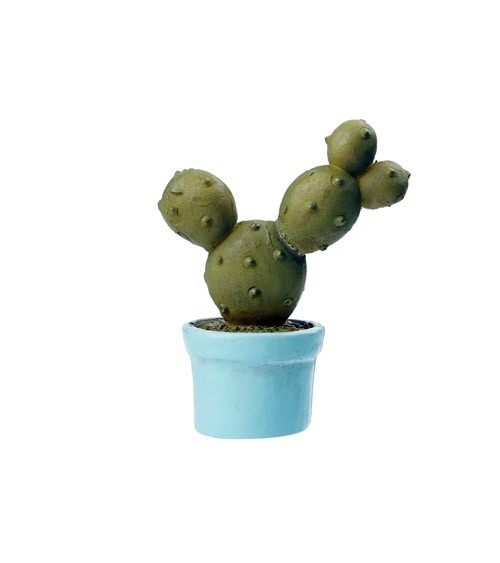 Mini Kaktus im Topf aus Polyresin - 4,5 cm