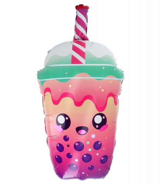 Shape-Folienballon "Kawaii Party - Bubble Tea" - 38 x 76 cm