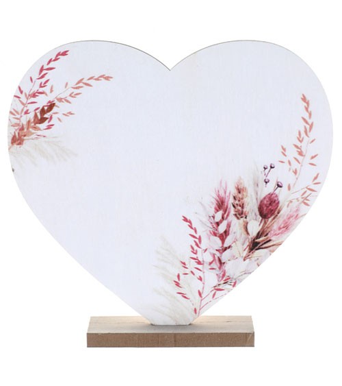 Tischdeko aus Holz "Dried Flower" - 19 cm