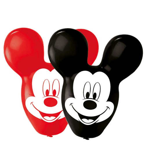 Luftballons mit Ohren "Mickey Mouse" - 4 Stück