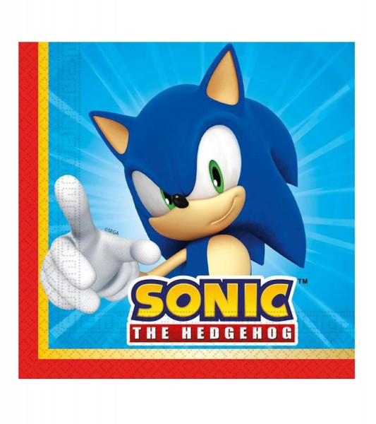 Servietten "Sonic - The Hedgehog" - 20 Stück