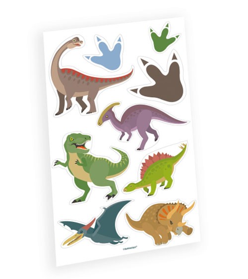 Klebetattoos "Happy Dinosaur" - 1 Bogen