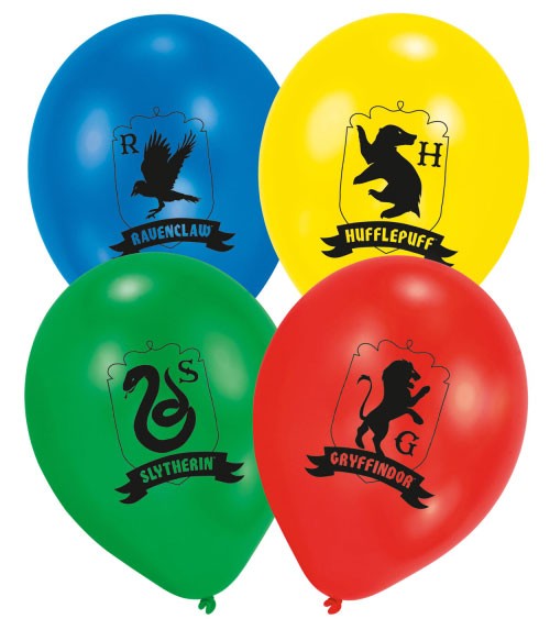 Luftballon-Set "Hogwarts Häuser" - 6-teilig