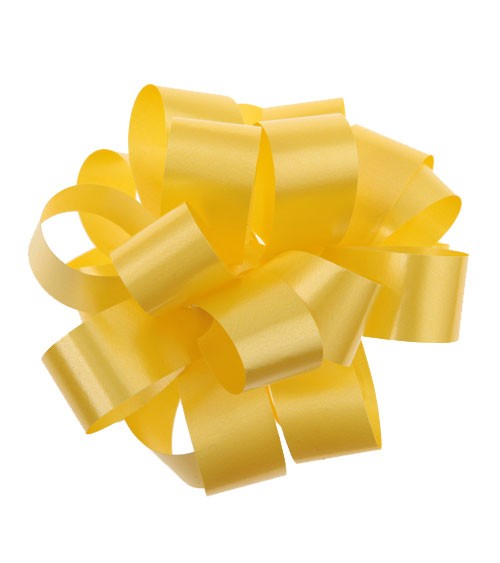 Gelbes Ziehschleifenband auf Rolle - 40 m
