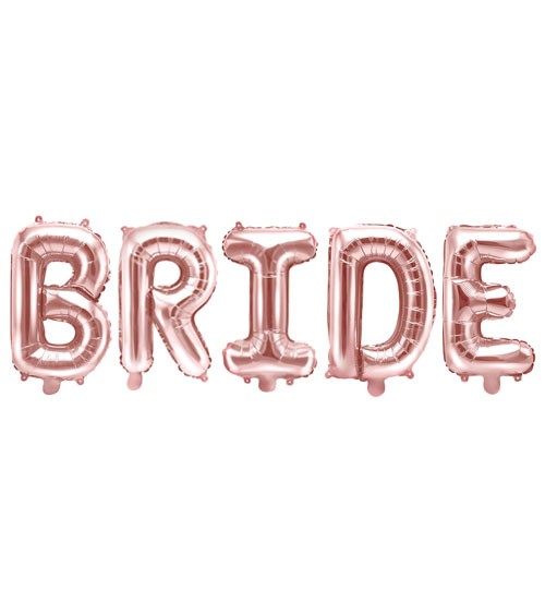 Folienballon-Set "Bride" - rosegold