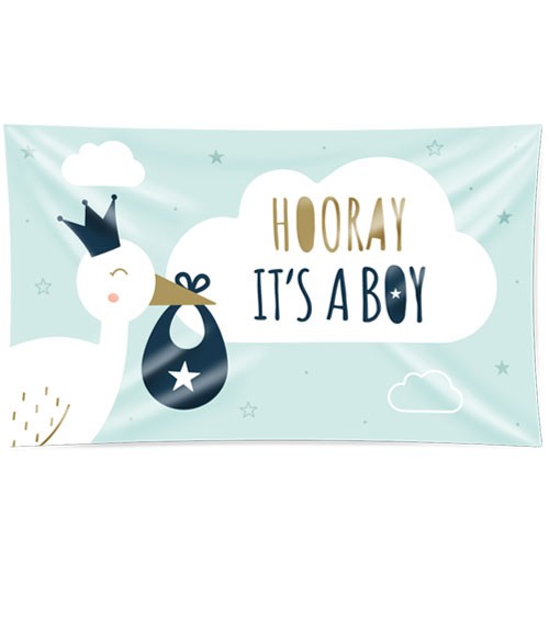 XXL-Flagge "Newborn Baby Boy" - 90 x 150 cm