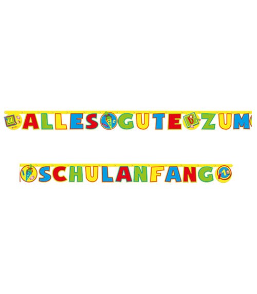 Schriftzuggirlande "Schulanfang" - 4 m