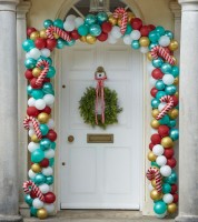 Ballongirlanden-Set für die Eingangstür "Weihnachten" - 240-teilig