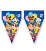 Wimpelgirlande aus Papier "Paw Patrol Party" - 3 m