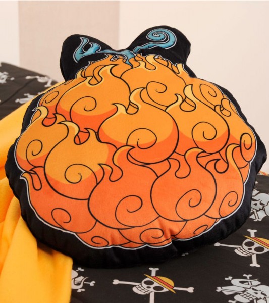 One Piece Kissen "Feuer Feuer Frucht" - 36 cm