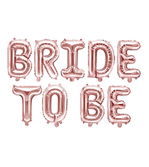 Folienballon-Set "Bride to Be" - rosegold - 340 x 35 cm