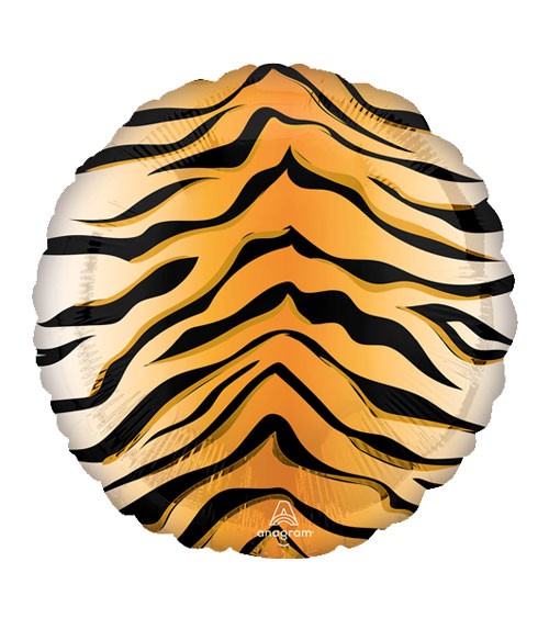 Runder Folienballon "Tiger-Print" - 43 cm