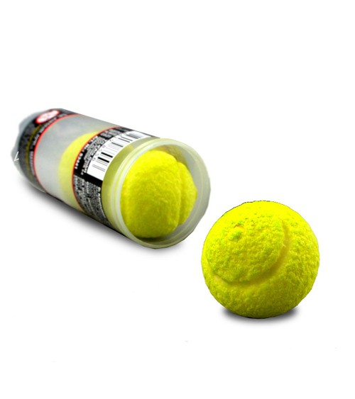 XL-Tennisball Kaugummis - Brausefüllung - 3 Stück - 36 g