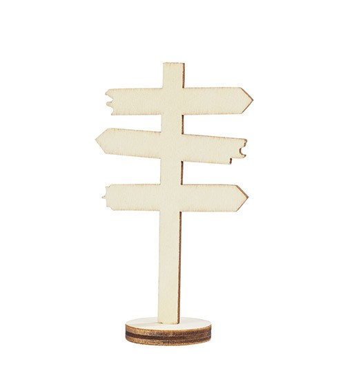 Mini Wegweiser aus Holz - ohne Text - 4,5 x 8 cm