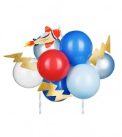 DIY Kuchendekoration mit Ballons "Flugzeug"
