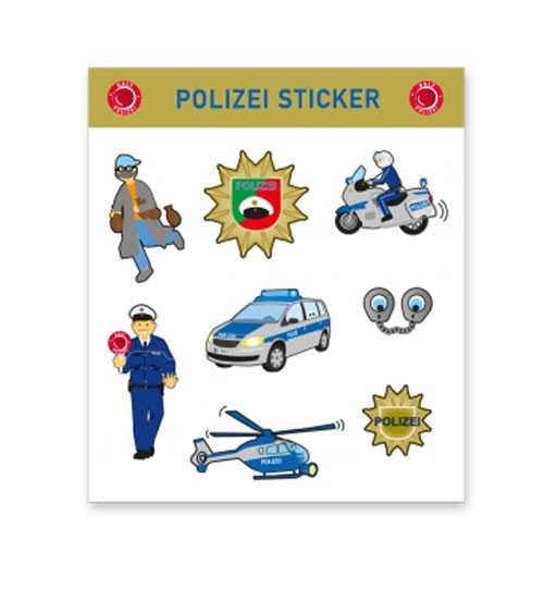 Sticker "Polizei" - 1 Bogen