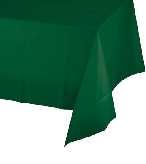 Kunststoff-Tischdecke - hunter green - 137 x 274 cm